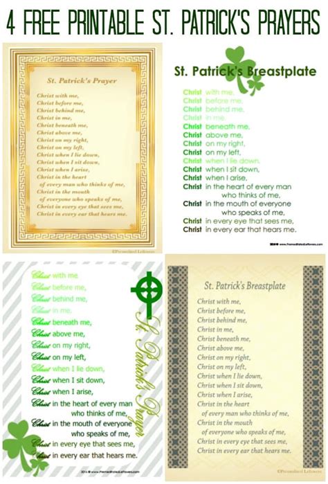 St. Patrick's Breastplate & Printables of St. Patrick's Prayer