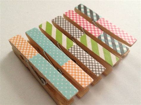 Mini Clothespin Magnets Multicolored Patterned by MadebyMegShop, $7.00 ...