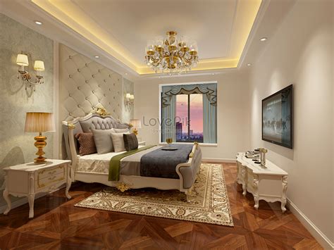 Interior Design Effect Map Of European Style Bedroom Picture And HD ...