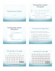 Transposition.pdf - Transposition cipher: encryption Transposition ...