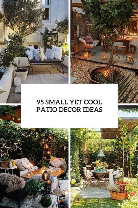 95 Small Yet Cool Patio Decor Ideas - DigsDigs