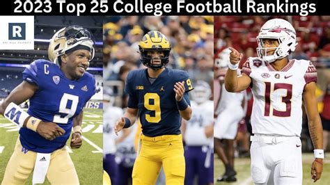 2023 Top 25 College Football Rankings (Way Too Early) - YouTube