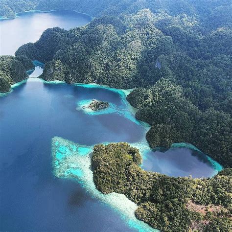 An aerial view of Sombori island, Central Sulawesi, Indonesia Photo by ...