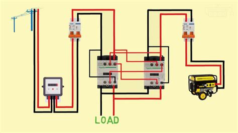 Automatic Changeover Switch Circuit Diagram