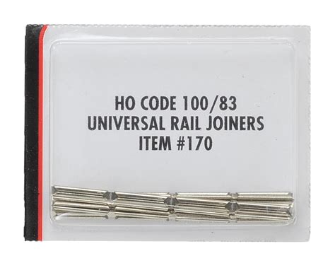 Atlas Railroad HO-Scale Code 100/Code 83 Rail Joiners (48) (Nickel ...