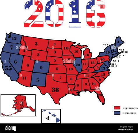 United states president electoral map hi-res stock photography and ...