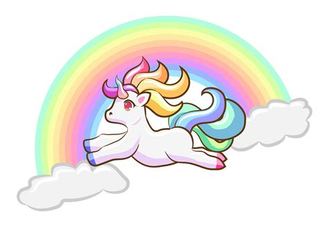 Unicorn Rainbow Illustration 6 Graphic by bejosaklawasestudio ...