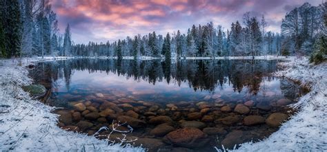 Calm lake, nature, landscape, winter, lake HD wallpaper | Wallpaper Flare