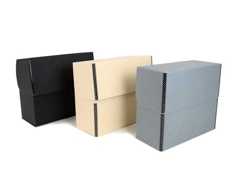 Large Archive Storage Boxes Strong plastic Box Filing A4 black finish ...