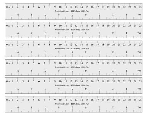 Printable Inch Ruler - Printable Blank World