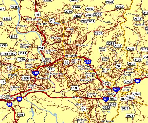 City Map of Asheville