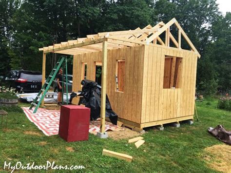 DIY 10x16 Shed with Porch | MyOutdoorPlans | Free Woodworking Plans and ...