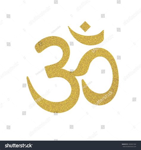 Vector Gold Om Symbol Stock Vector (Royalty Free) 330581504 | Shutterstock