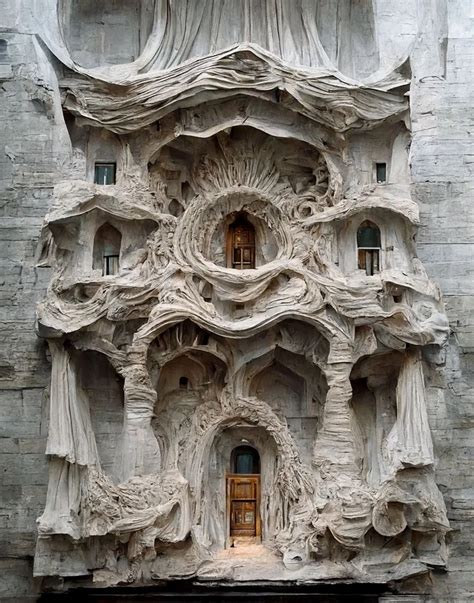 AI renders intricate baroque architecture facades from silk + stone ...