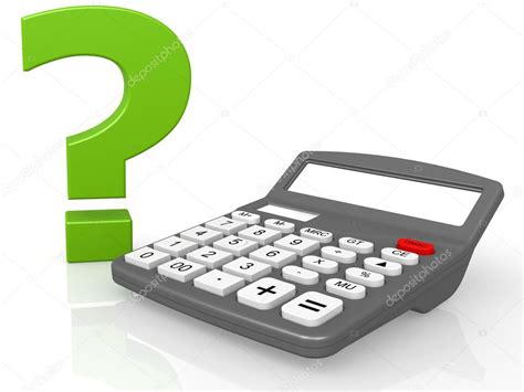 Calculator and question mark — Stock Photo © tang90246 #34645461