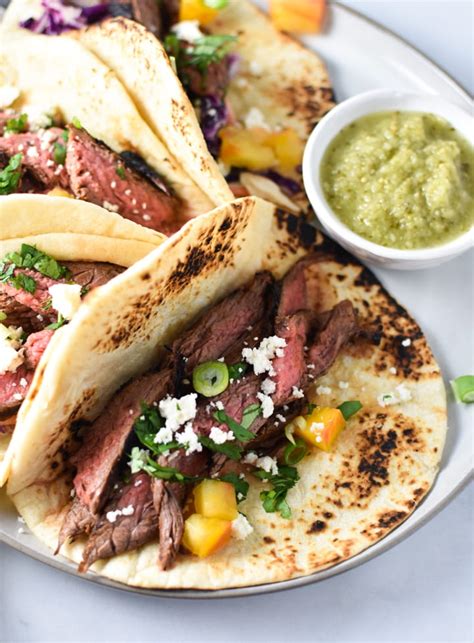 Grilled Flank Steak Tacos | The Dizzy Cook