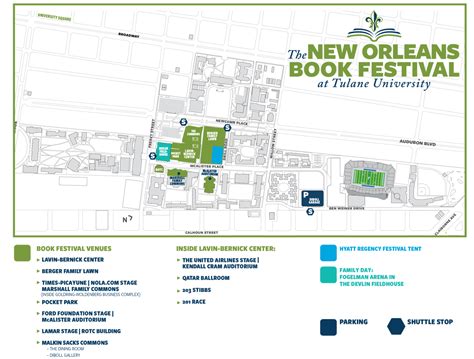 Maps: The New Orleans Book Festival at Tulane University | Tulane ...