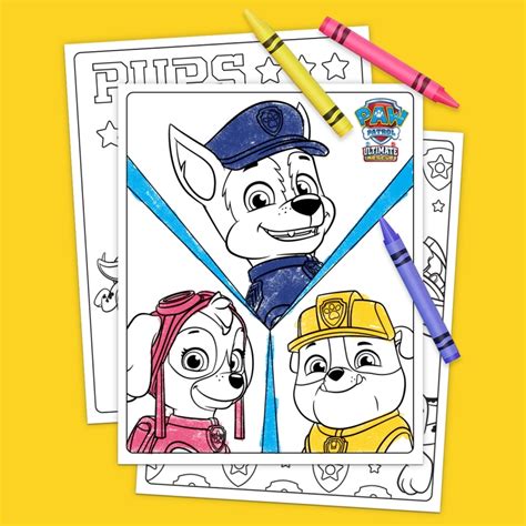 PAW Patrol Ultimate Rescue Coloring Pages | Nickelodeon Parents