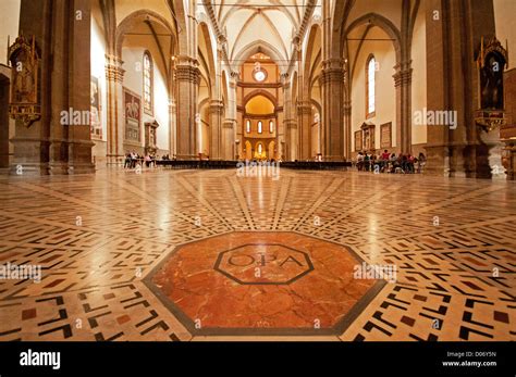 Interior of Florence Cathedral Duomo Santa Maria del Fiore showing ...