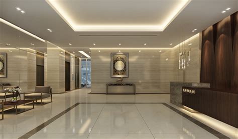 CONTEMPORARY INTERIOR DESIGN FOR ENTRANCE LOBBY :: Behance