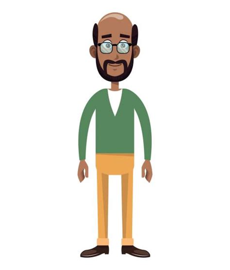 Best Cartoon Of Bald Guy With Glasses Illustrations, Royalty-Free ...