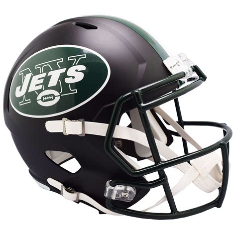 Riddell New York Jets Black Matte Alternate Speed Full-Size Replica ...