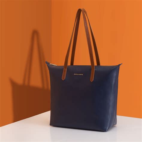 Leather Zipper Tote Purse | semashow.com