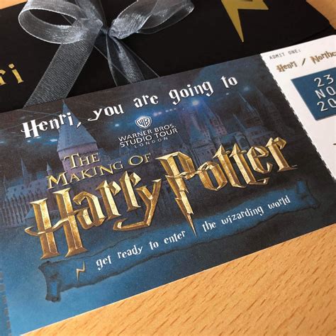 Surprise Trip Ticket Harry Potter Studio Tour | Etsy