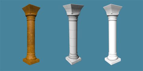 ArtStation - Studying pillar Texture