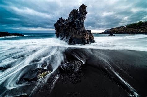 Volcanic Beach - The beautiful black sand beaches of Tenerife are just ...