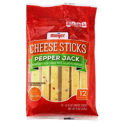 Meijer Pepper Jack Cheese Sticks 9 oz | Shipt