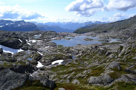 Mountains of Norway Scandinavia Stock Photo - Image of lake ...