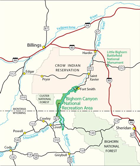 Big Horn Mountains Campground Map