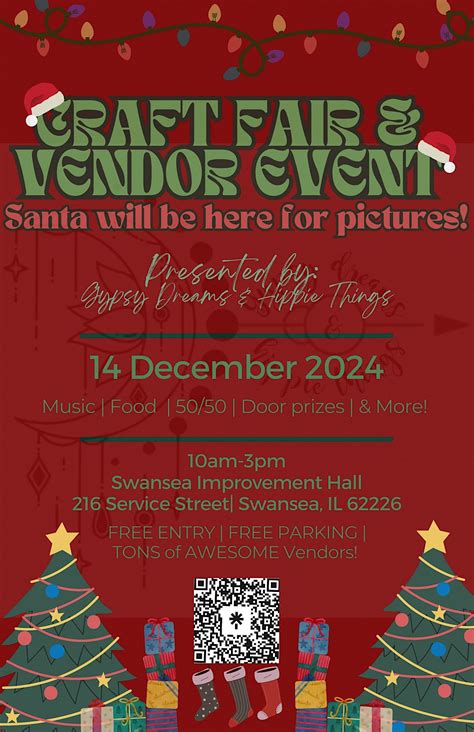 December 14 Craft Fair & Vendor Event, Swansea Improvement Hall, 14 ...