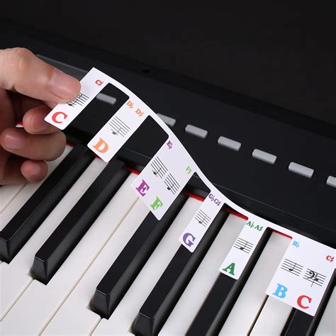 Buy Removable Piano Keyboard Note Labels, Piano Key Labels, Piano ...