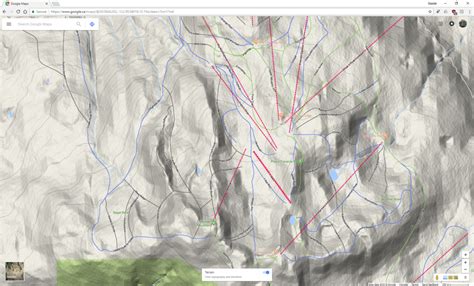 Whistler Ski Run Topographic Map - Dennis Tsang