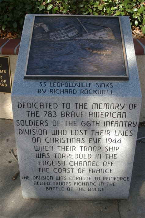 Leopoldville Monument, Titusville. The ship my Great Grandfather gave ...