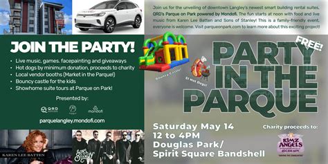 Party in the Parque! Grand Opening May 14th at Spirit Square, Langley ...