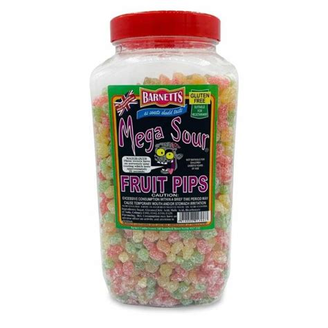 Barnetts Mega Sour Fruit Pips British 3kg - Pacific Candy Wholesale