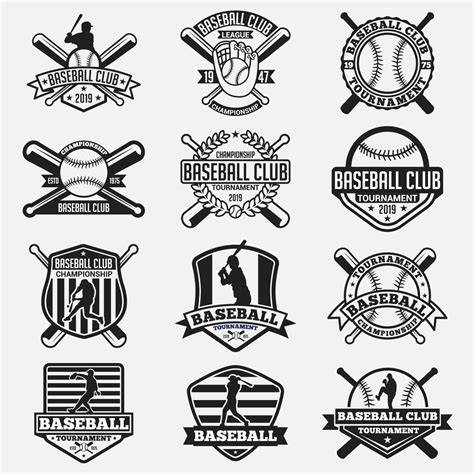 Baseball Club Logo Badges vector design templates 2159050 Vector Art at ...