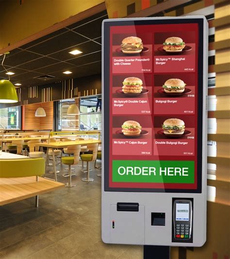 Multitouch Tables and Kiosks – 97-FFK Fast Food Self-Ordering Kiosk