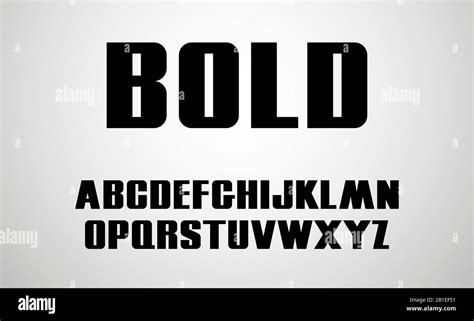 Bold font. Capital modern letters. Vector alphabet Stock Vector Image ...