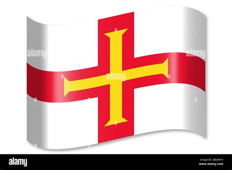 Flag of Guernsey Stock Photo - Alamy