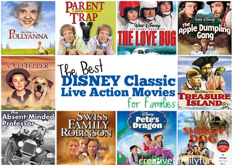 Top 10 Disney Classic Live Action Movies for Families - Creative Family Fun