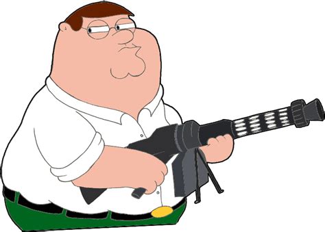 Download Griffon Clipart Peter Griffin - Peter Griffin With A Gun - Png ...