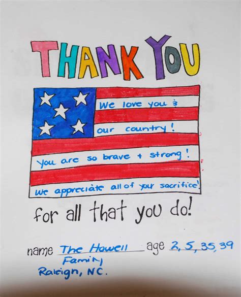 Veterans Day Thank You Cards Printables