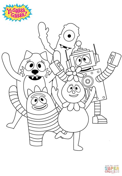 Yo Gabba Gabba! coloring page | Free Printable Coloring Pages