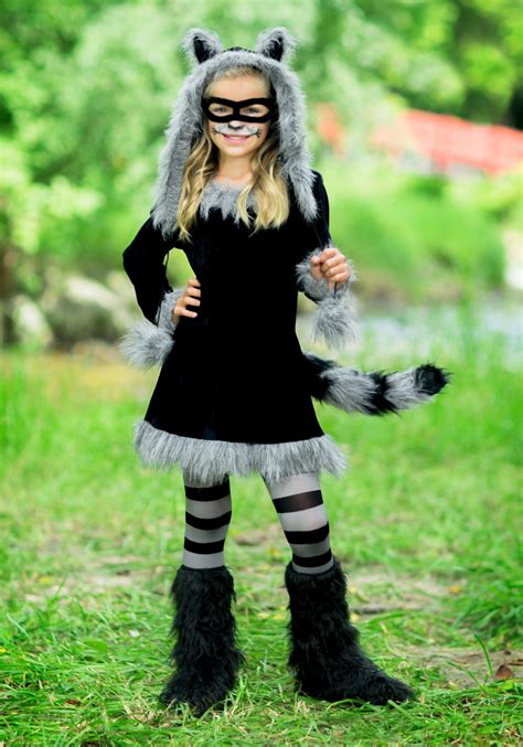 Sweet Raccoon Girls Costume