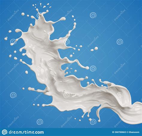 White Milk Splash Isolated on Background Stock Illustration ...