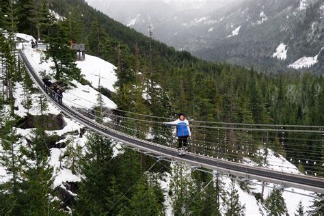 Winter fun at Sea to Sky Gondola in Squamish, British Columbia